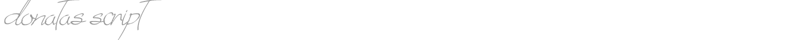 Donatas Script font preview